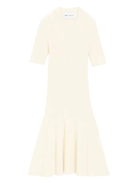 Mini rochie mini Ami Paris de costum cu nervuri