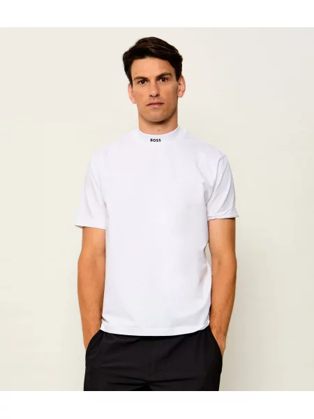 BOSS GREEN Póló Tee Collar | stretch fehér