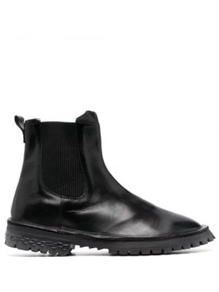 Botine Moma din piele negru