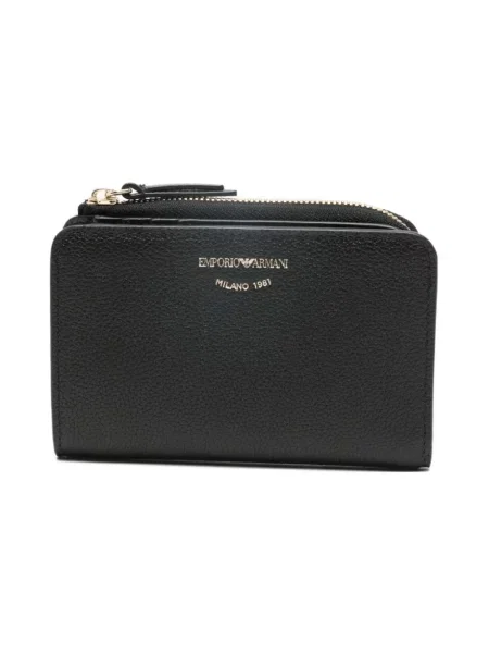 Emporio Armani portfel skórzany czarny