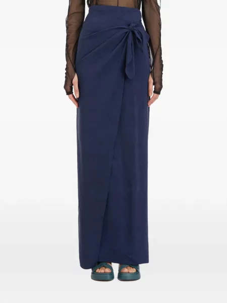 Fusta maxi Cortana plic albastru