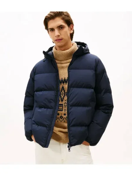 Tommy Hilfiger Geacă din puf Bleumarin