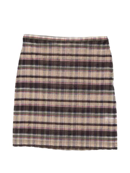 Fusta mini Paloma Wool de lână în carouri