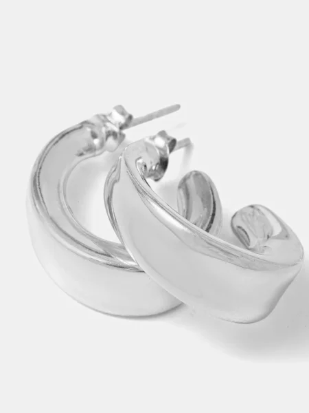 Srebrne naušnice Answear.LAB