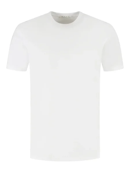 Tricou Stefan Brandt cu decolteu rotund alb