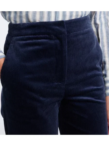 Pantaloni Veronica Beard de catifea cord albastru
