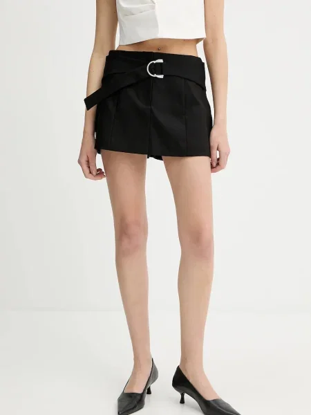 IRO fustă și pantaloni din uni medium waist negru