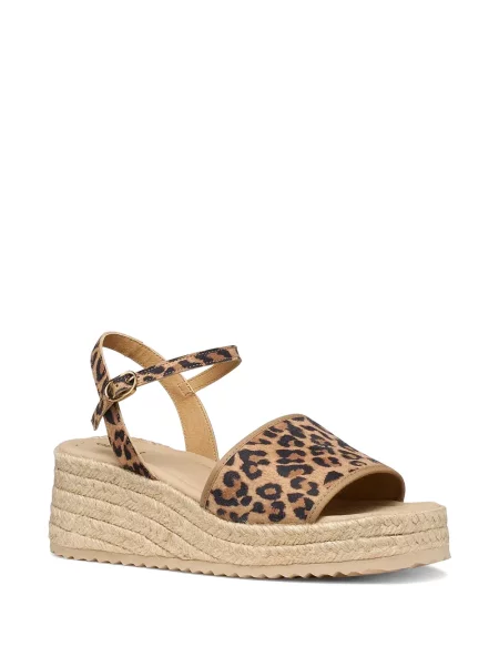 Espadrile Geox cu pană cu imagine cu model leopard
