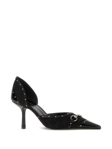 Pantofi cu toc Gucci cu tepi negru