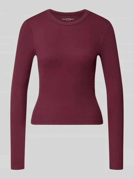 Bluzka z długim rękawem o kroju slim fit z mieszanki bawełny model VAL' Only