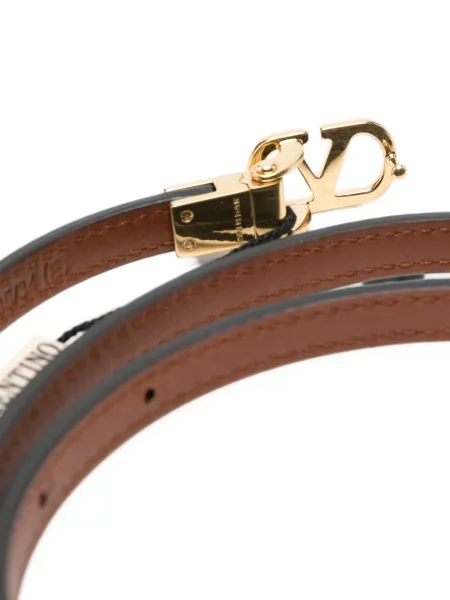 Cu centură curea Valentino Garavani din piele negru