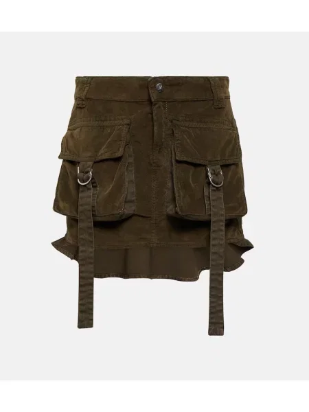 Fustă Blumarine de catifea verde