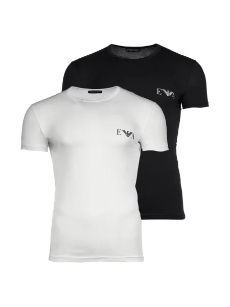 Emporio Armani Tricou negru alb