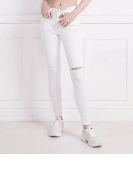 Tommy Jeans Blugi | Skinny fit alb