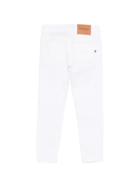Blugi skinny copii Dondup alb