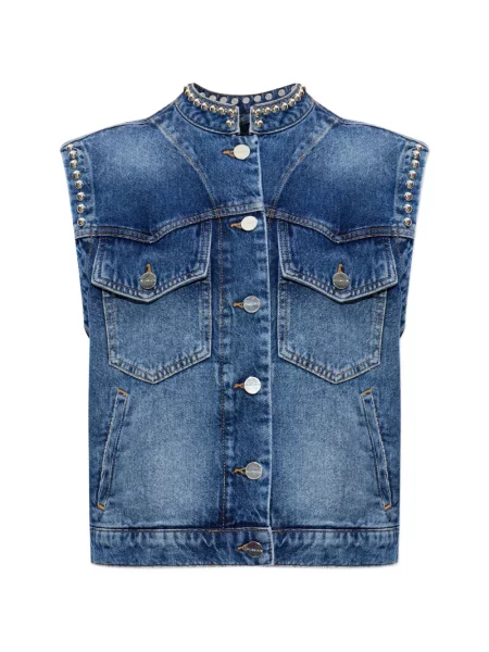 Vestă denim Allsaints albastru