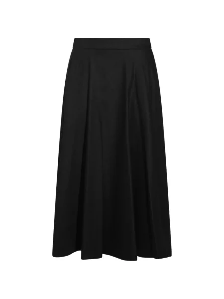Fustă midi 's Max Mara în linie A negru