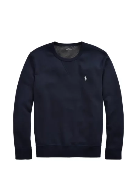 Tricou polo Polo Ralph Lauren cu glugă cu blană cu broderie roșu
