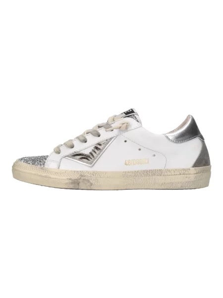 Sneakersy 4b12 skórzane szare