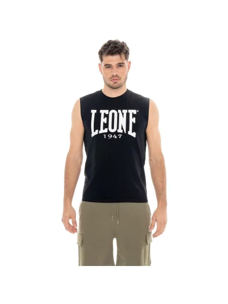 Tricou Leone 1947 fără mâneci cu autograf negru
