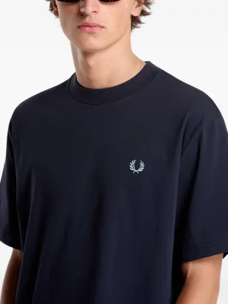Tricou Fred Perry cu imagine albastru