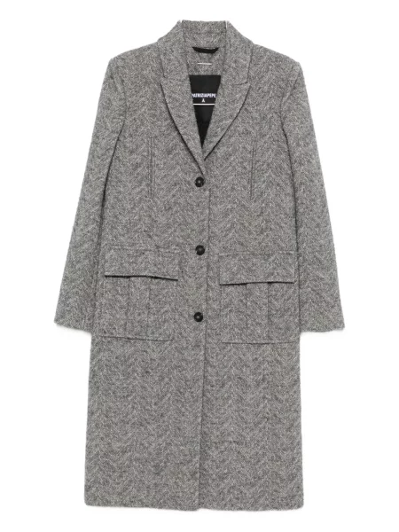 Palton Patrizia Pepe cu model herringbone gri