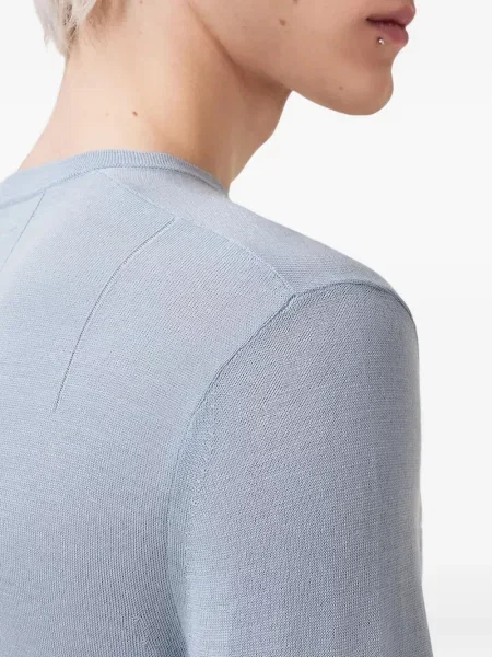 Pulover Allsaints cu decolteu rotund albastru