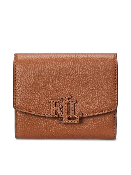 LAUREN RALPH LAUREN Малък дамски портфейл кафяв