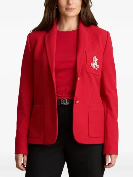 Blejzer Lauren Ralph Lauren s autogramom crvena