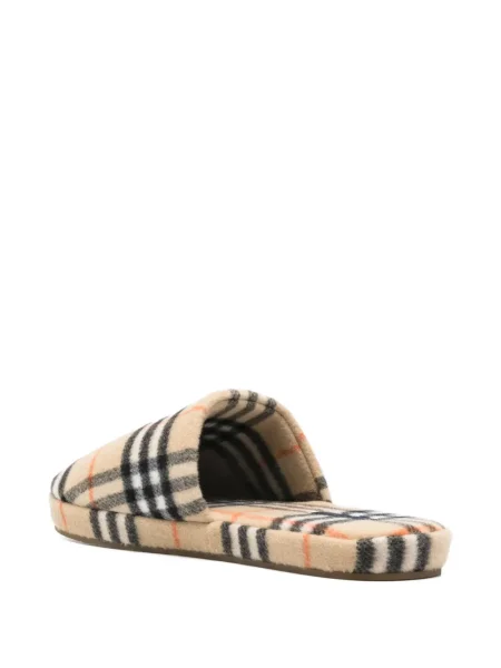 Карирани домашни пантофи Burberry