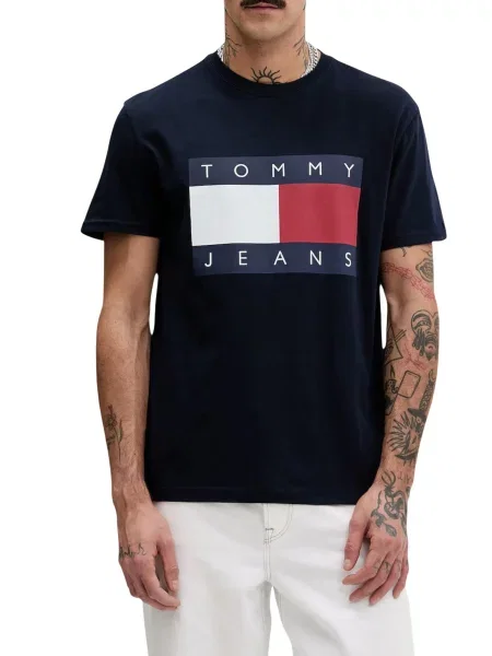 Tricou Tommy Jeans albastru