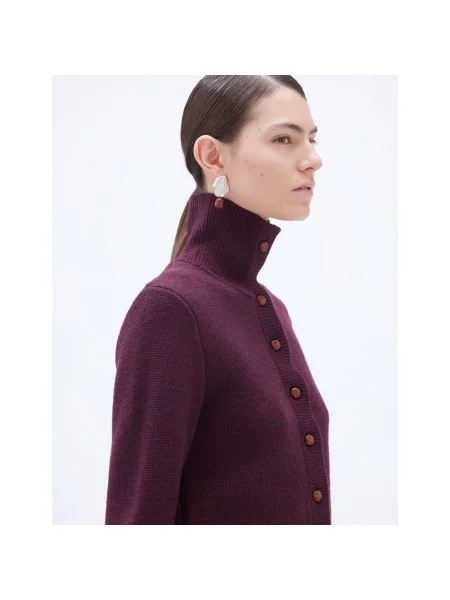 Kardigan Remain Birger Christensen elegancki fioletowy