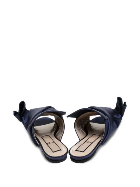 Sandale N°21 din satin albastru