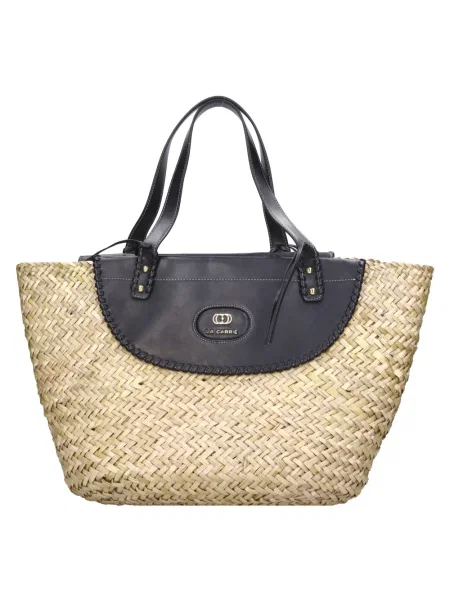 Torba La Carrie skórzana beżowa