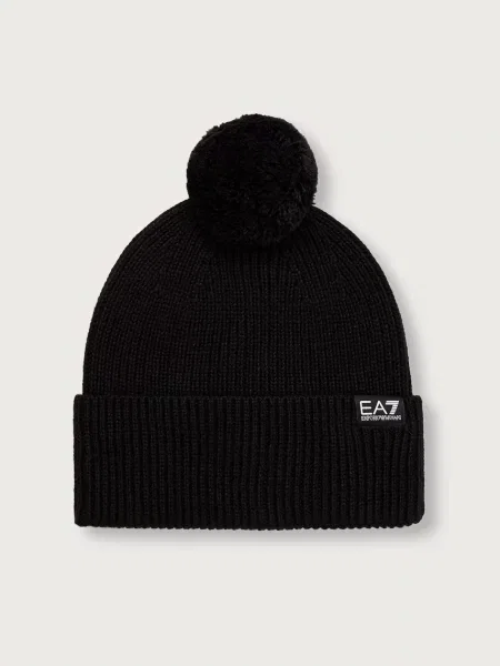 Emporio Armani căciulă cu lână negru