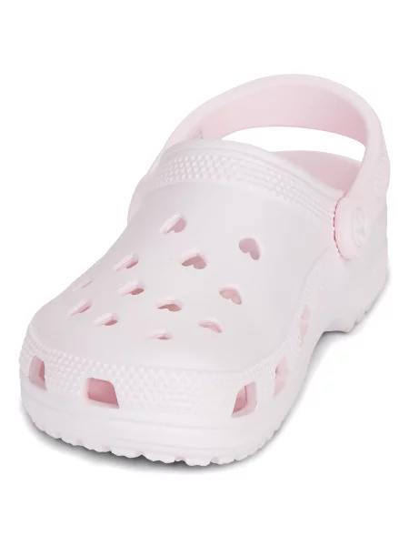 Klasične natikače Crocs s uzorkom srca ružičasta