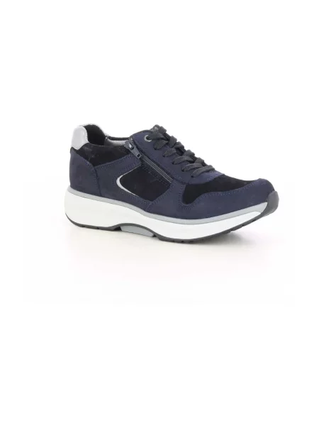Sneakersy Xsensible skórzane niebieskie