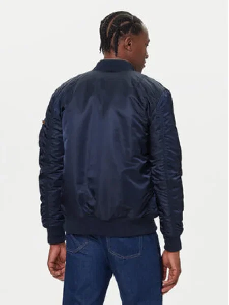 Alpha Industries Bundy bomber Vf 59 Long Tmavomodrá modrá