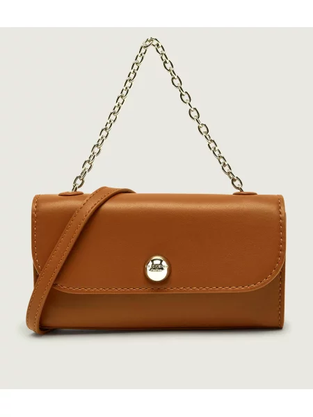 Weekend MaxMara De piele geantă pe umăr Wkacalao maro