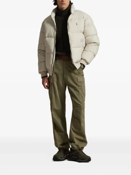 Μικρός κασκέτο Polo Ralph Lauren με χαμηλή μέση υφαίνω διαγωνίως πράσινο