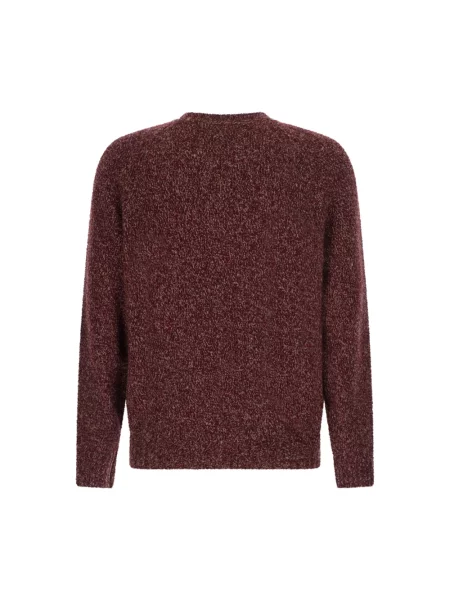 Dzianinowy sweter Brunello Cucinelli brązowy