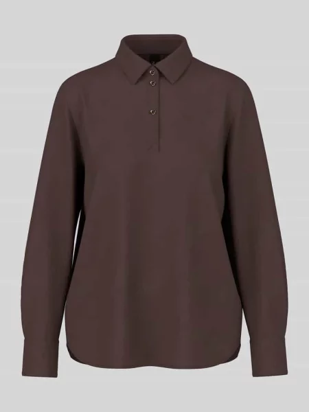 Bluzka koszulowa longline o kroju regular fit z ozdobnymi Marc Cain