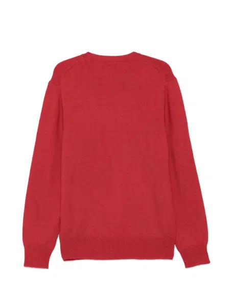 Pulover Baracuta cu broderie roșu