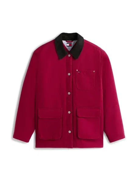 Tommy Jeans Geacă de primăvară-toamnă roșu carmin negru
