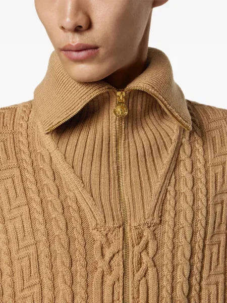 Cardigan Versace tricotate maro