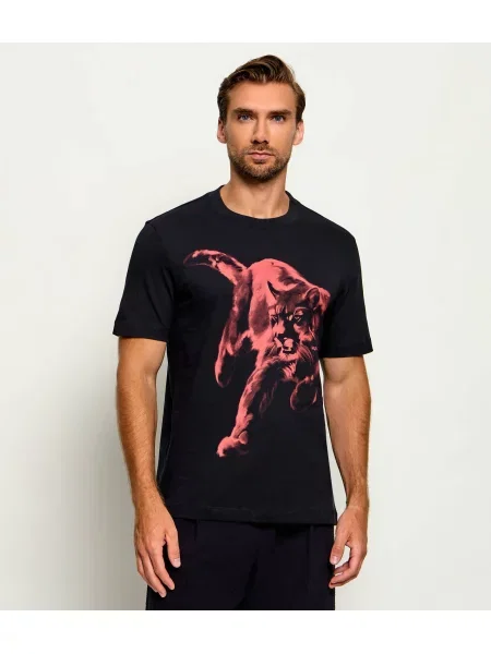 HUGO Tricou Daffilo negru