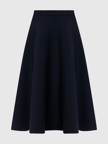 Спідниця міді MXMWHISKY з вовною Max Mara синя