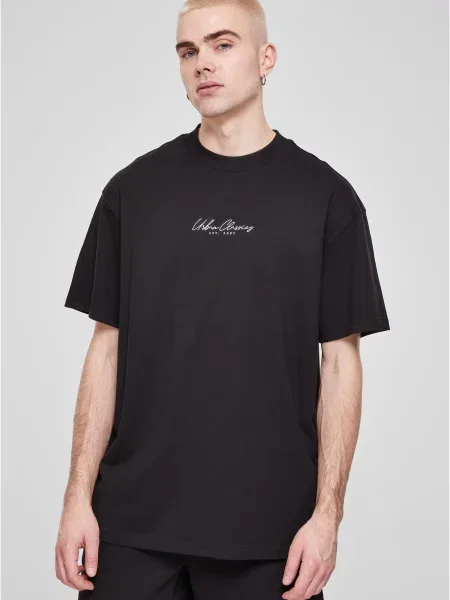 Tricou Urban Classics cu broderie negru