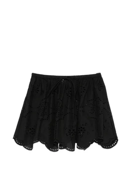 Fusta mini Matteau cu broderie negru