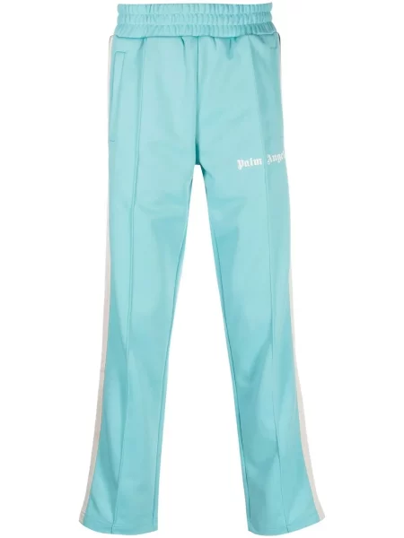Pantaloni Palm Angels cu imagine albastru